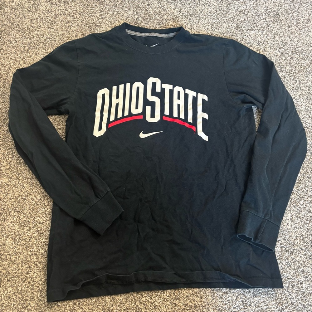 Nike Ohio State Black Long Sleeve Tee